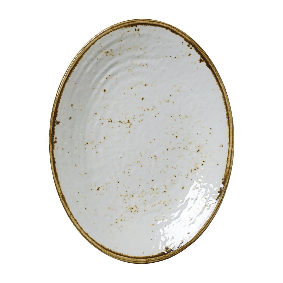 VV1075 Steelite Craft Melamine Oval Plates White 260mm (Pack of 6)