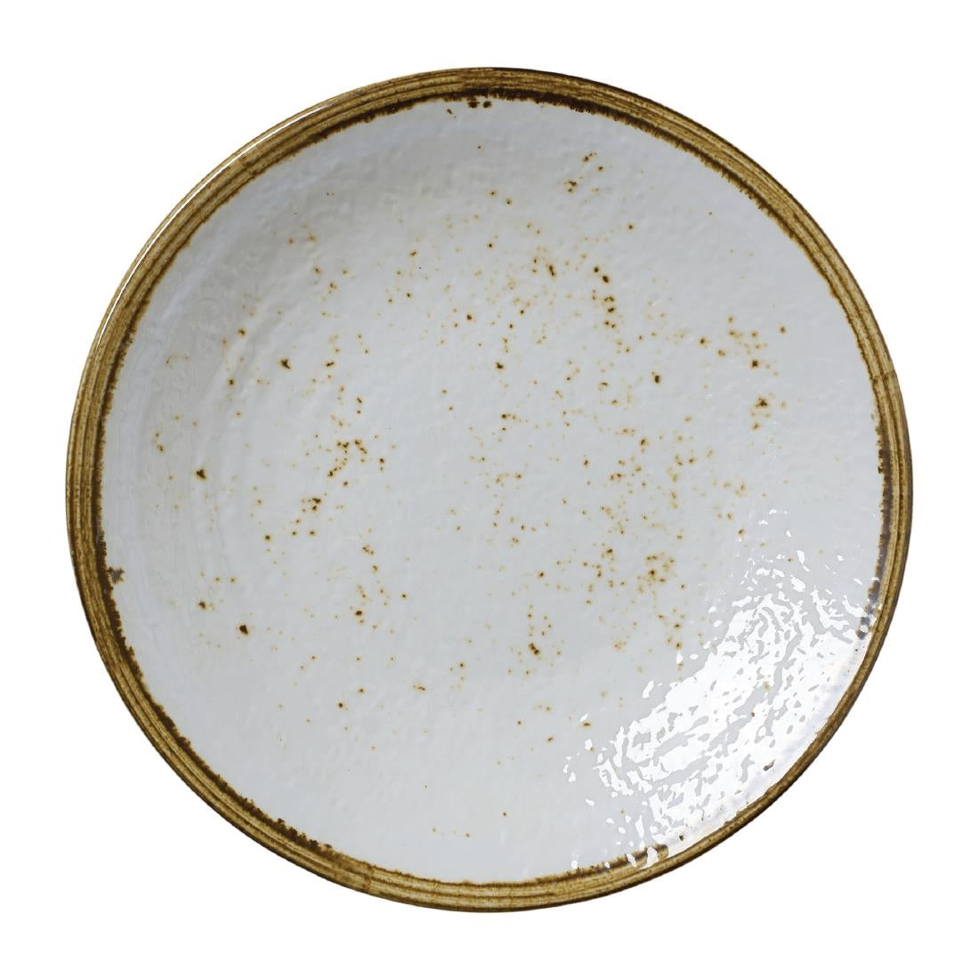 VV1076 Steelite Craft Melamine Coupe Plates White 254mm (Pack of 6)