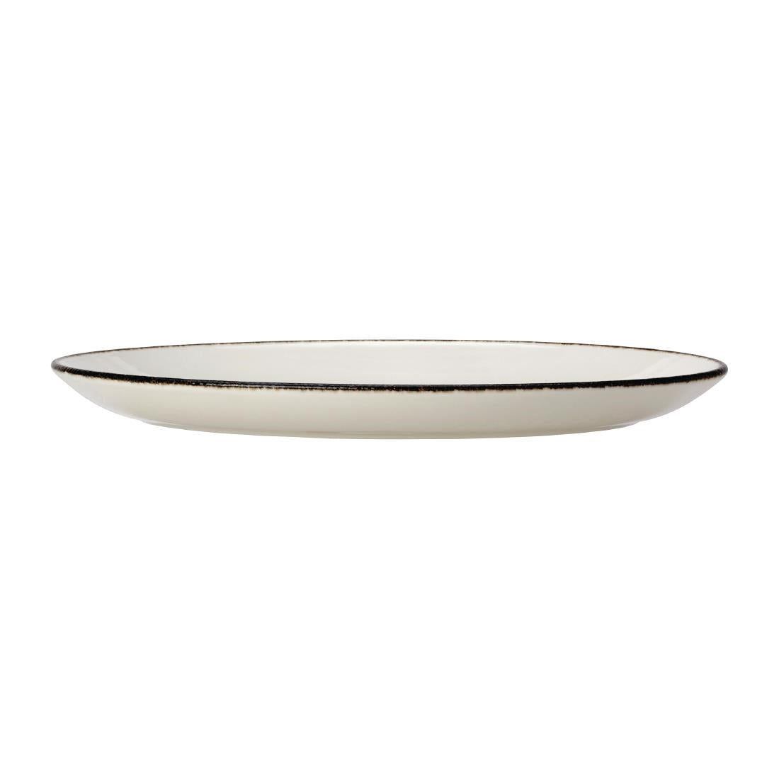 VV1322 Steelite Charcoal Dapple Oval Coupe Plates 305mm (Pack of 12)