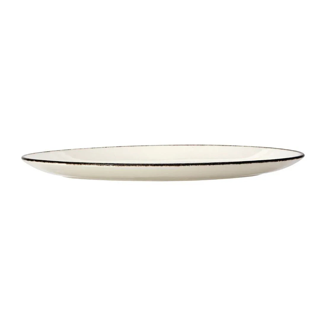 VV1323 Steelite Charcoal Dapple Oval Coupe Plates 342mm (Pack of 12) - JD Catering Equipment Solutions Ltd