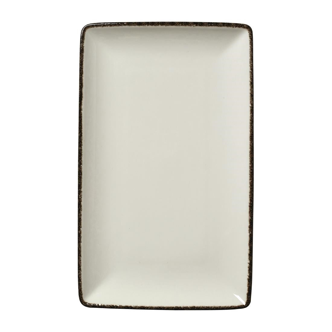 VV1328 Steelite Charcoal Dapple Rectangle One Plates 270 x 167mm (Pack of 6)