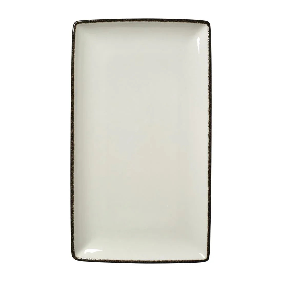 VV1330 Steelite Charcoal Dapple Rectangle Three Plates 330 x 190mm (Pack of 6) - JD Catering Equipment Solutions Ltd