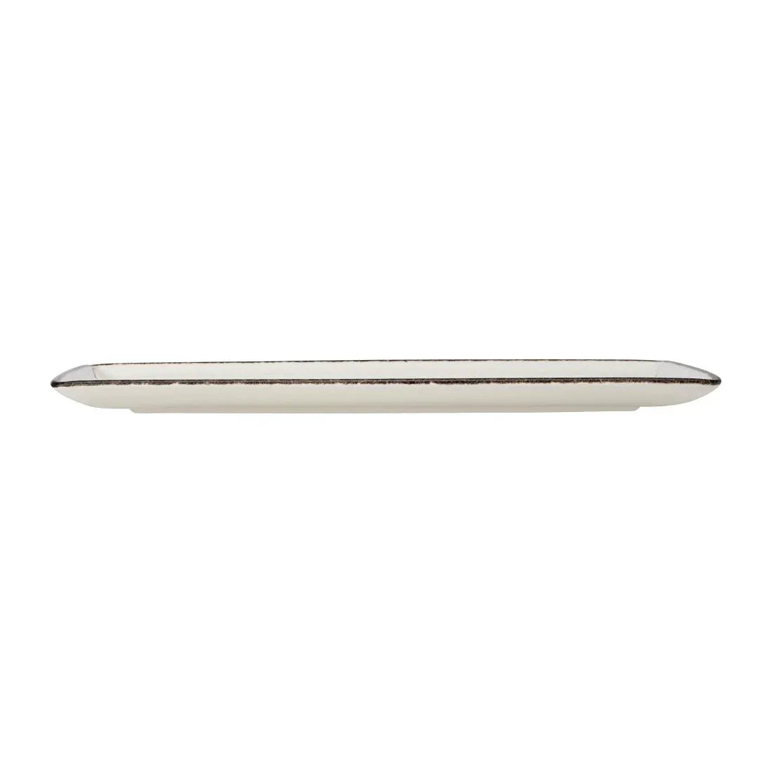 VV1330 Steelite Charcoal Dapple Rectangle Three Plates 330 x 190mm (Pack of 6) - JD Catering Equipment Solutions Ltd
