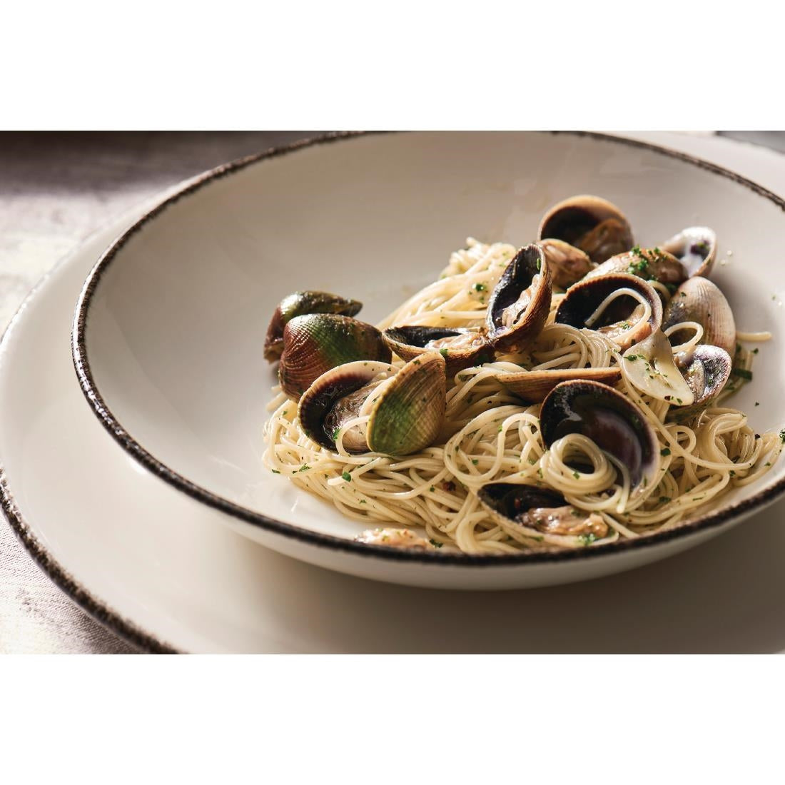 VV1327 Steelite Charcoal Dapple Coupe Bowls 290mm (Pack of 6)