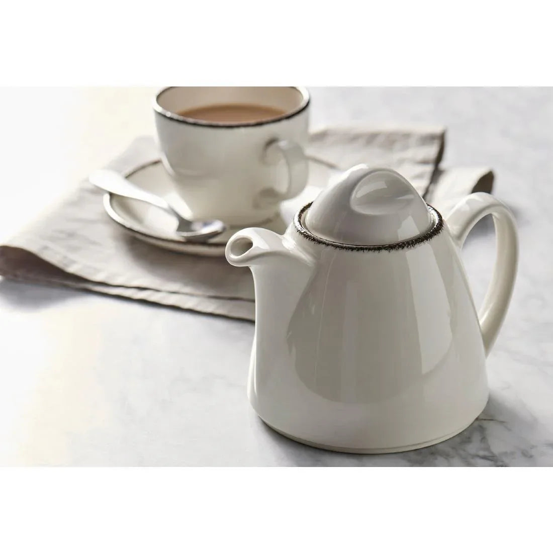 VV1352 Steelite Charcoal Dapple Saucers 125mm (Pack of 36) - JD Catering Equipment Solutions Ltd