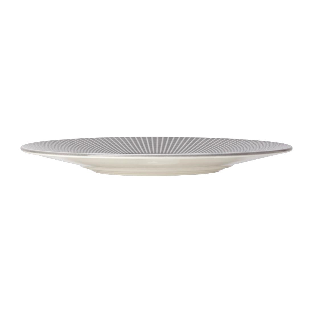 VV1794 Steelite Willow Mist Gourmet Plates Medium Well Grey 285mm (Pack of 6)