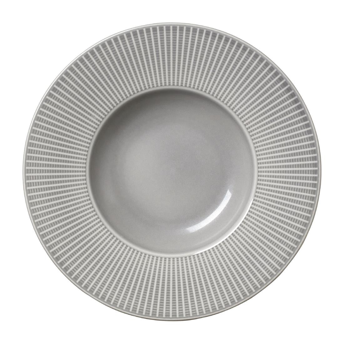 VV1799 Steelite Willow Mist Gourmet Deep Rimmed Bowls Grey 285mm (Pack of 6)