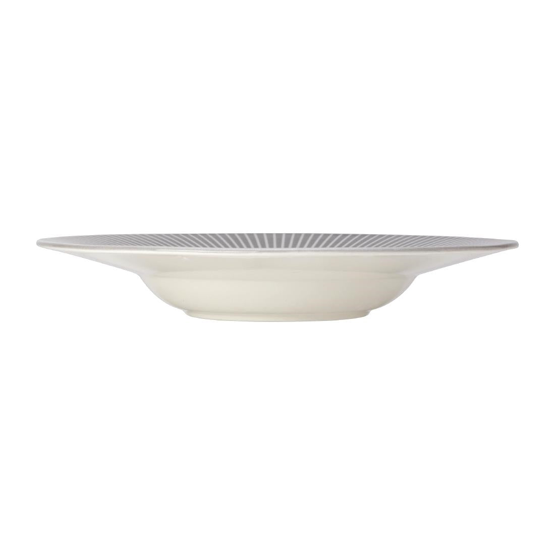 VV1799 Steelite Willow Mist Gourmet Deep Rimmed Bowls Grey 285mm (Pack of 6)