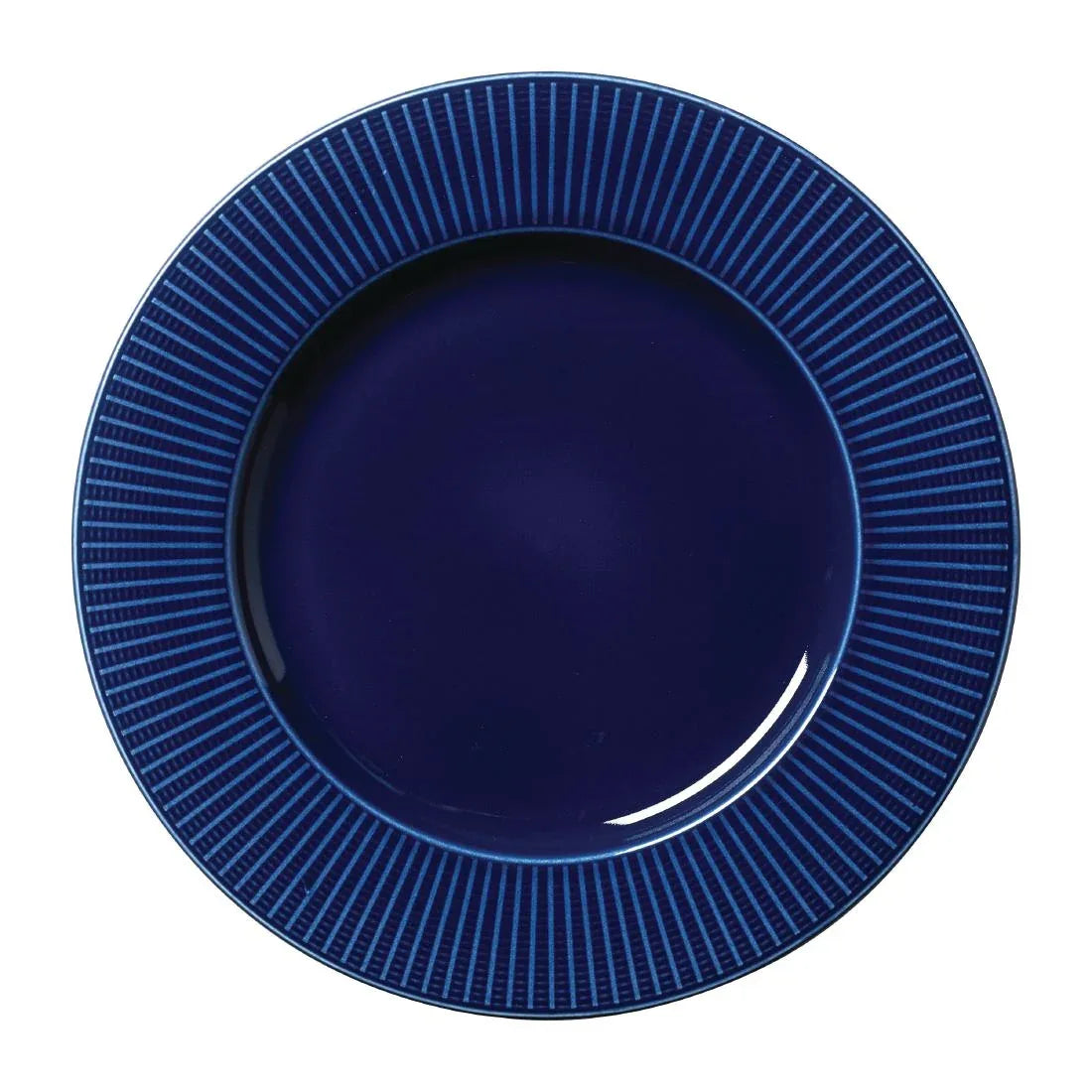 VV1801 Steelite Willow Azure Gourmet Plates Large Well Blue 285mm (Pack of 6) - JD Catering Equipment Solutions Ltd
