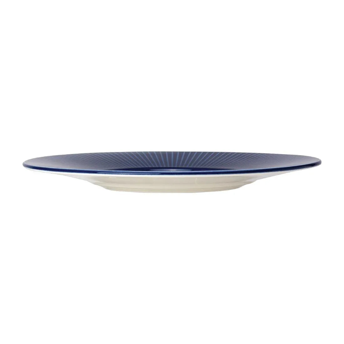 VV1802 Steelite Willow Azure Gourmet Plates Medium Well Blue 285mm (Pack of 6) - JD Catering Equipment Solutions Ltd