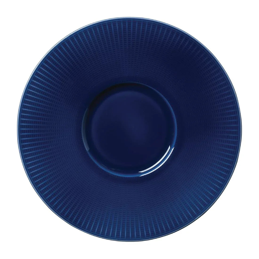VV1803 Steelite Willow Azure Gourmet Plates Small Well Blue 285mm (Pack of 6) - JD Catering Equipment Solutions Ltd