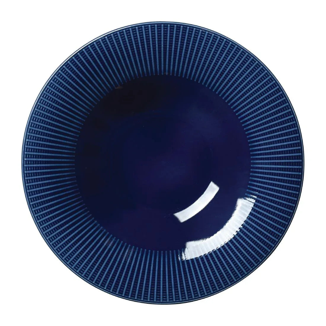 VV1805 Steelite Willow Azure Gourmet Rimmed Coupe Bowls Blue 285mm (Pack of 6) - JD Catering Equipment Solutions Ltd