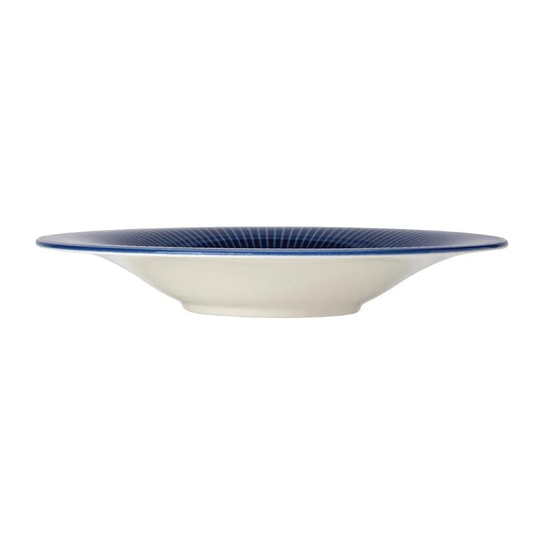 VV1805 Steelite Willow Azure Gourmet Rimmed Coupe Bowls Blue 285mm (Pack of 6) - JD Catering Equipment Solutions Ltd