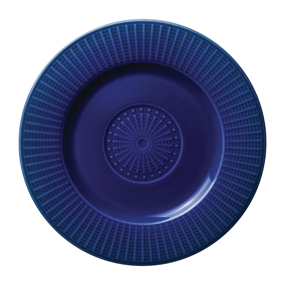 VV1808 Steelite Willow Azure Accent Gourmet Plates Blue 185mm (Pack of 12) - JD Catering Equipment Solutions Ltd