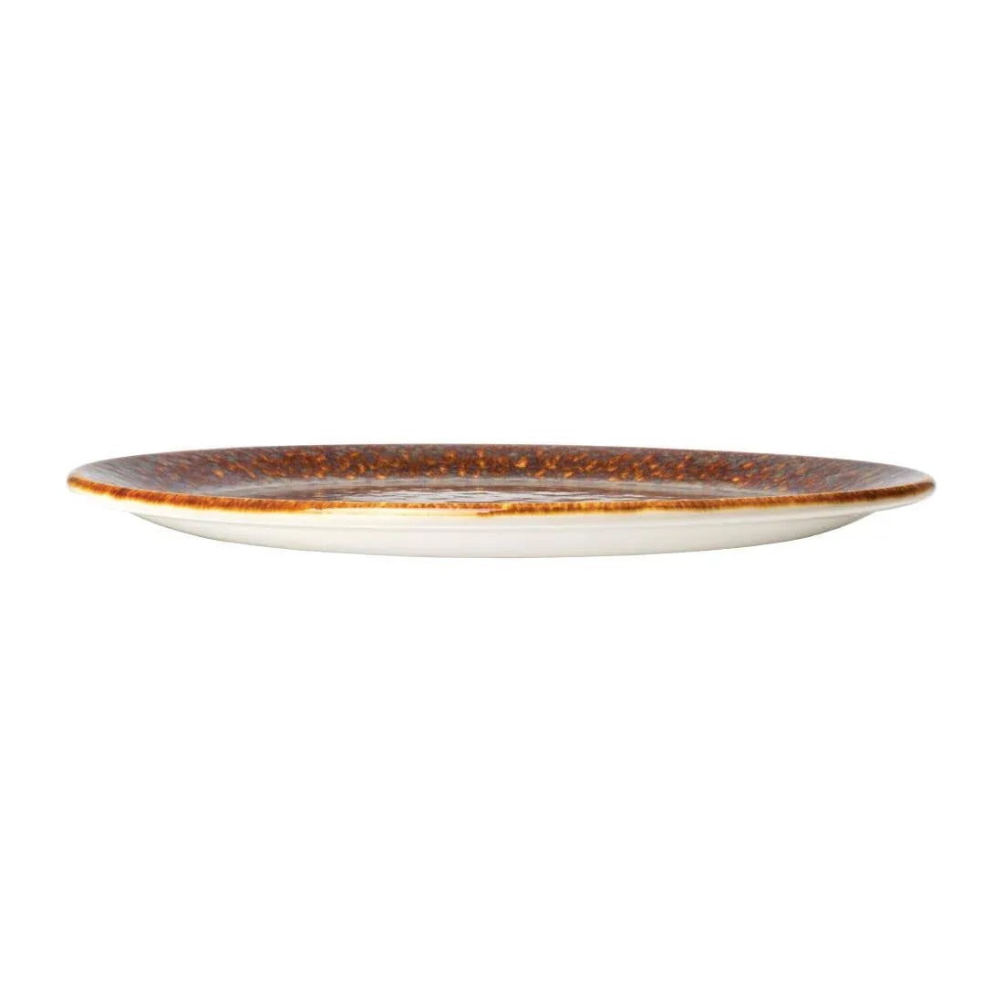 VV1832 Steelite Vesuvius Coupe Plates Amber 300mm (Pack of 12) - JD Catering Equipment Solutions Ltd