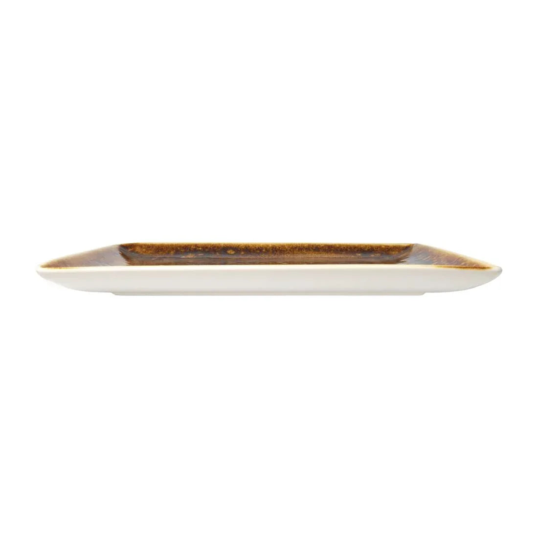 VV1842 Steelite Vesuvius Square One Amber 270 x 270mm (Pack of 12) - JD Catering Equipment Solutions Ltd