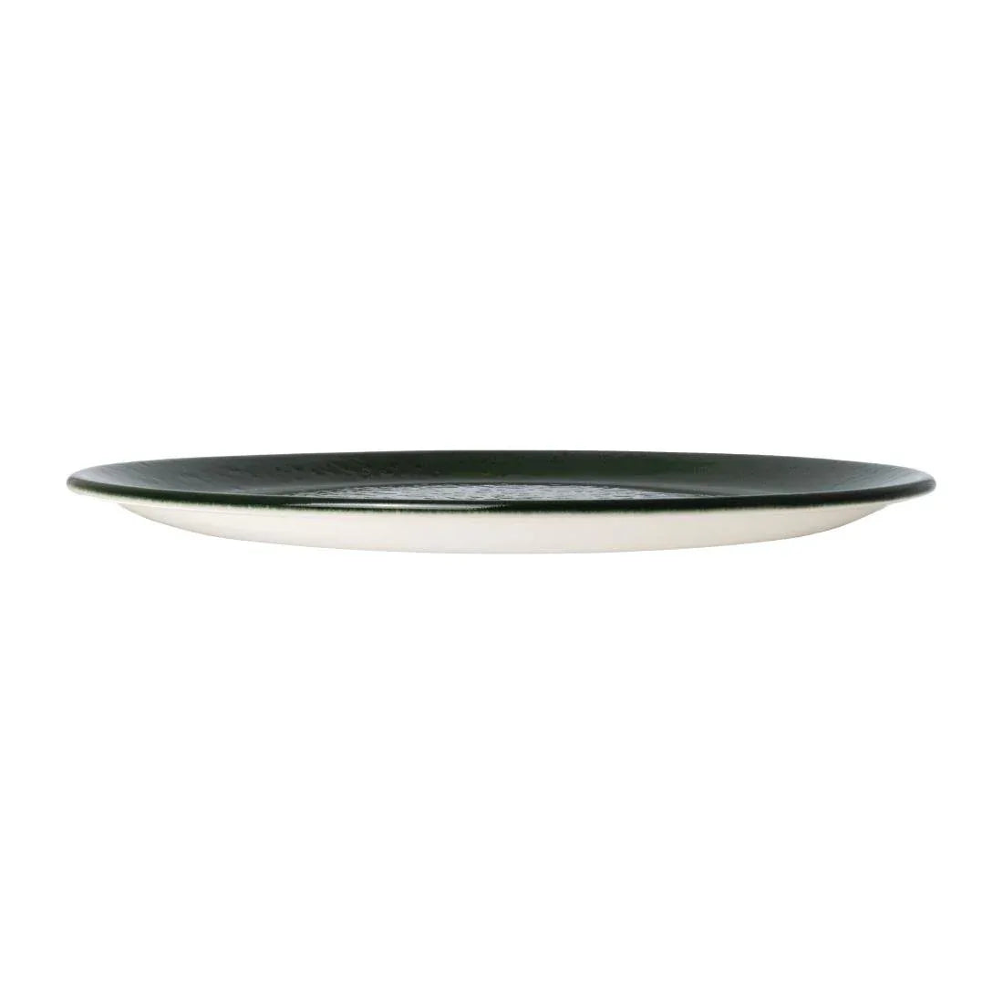 VV1850 Steelite Vesuvius Coupe Plates Burnt Emerald 253mm (Pack of 12) - JD Catering Equipment Solutions Ltd