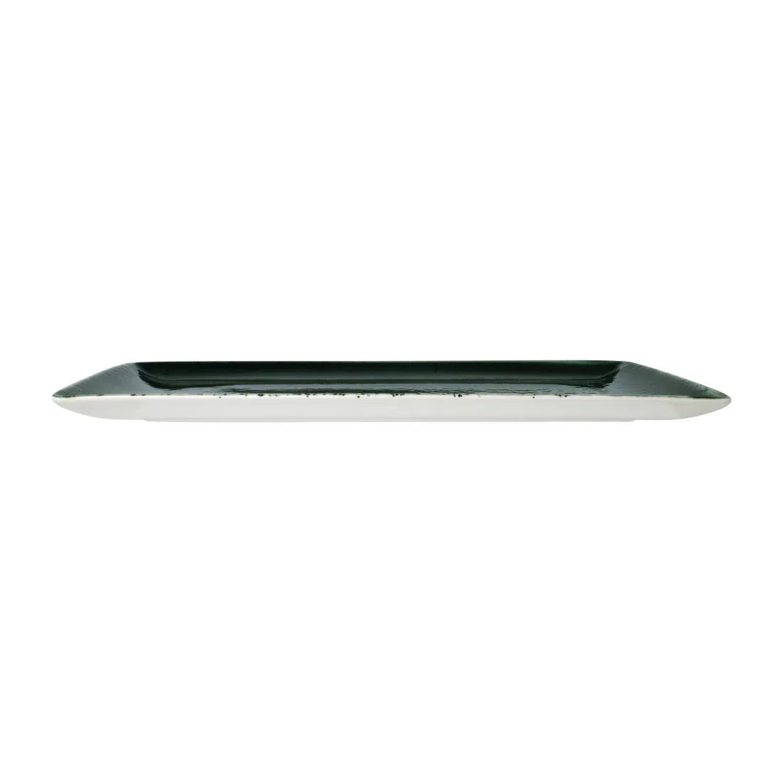 VV1859 Steelite Vesuvius Rectangle Three Burnt Emerald 330 x 190mm (Pack of 12) - JD Catering Equipment Solutions Ltd