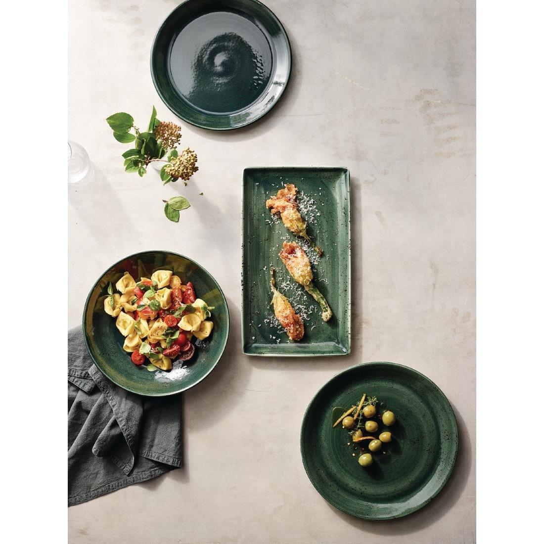 VV1852 Steelite Vesuvius Coupe Plates Burnt Emerald 203mm (Pack of 12) - JD Catering Equipment Solutions Ltd