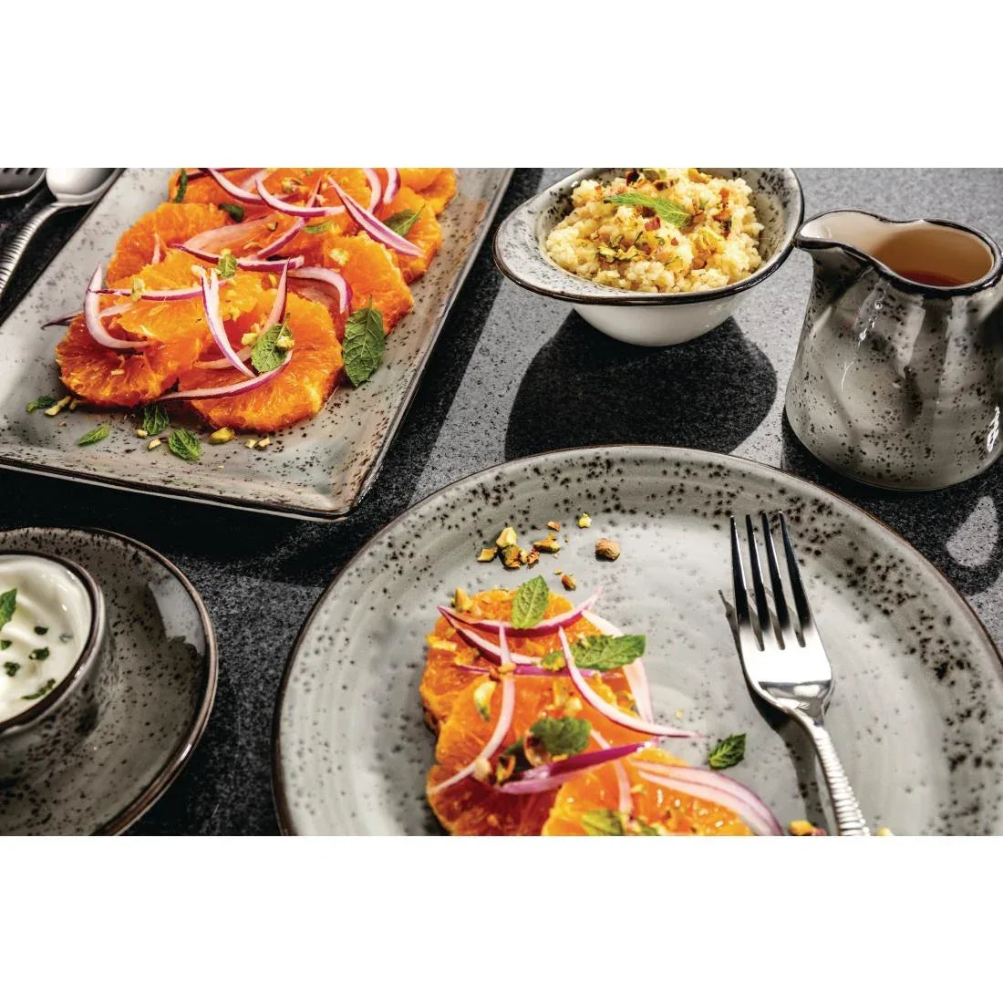 VV1865 Steelite Smoke Coupe Plates 255mm (Pack of 12) - JD Catering Equipment Solutions Ltd