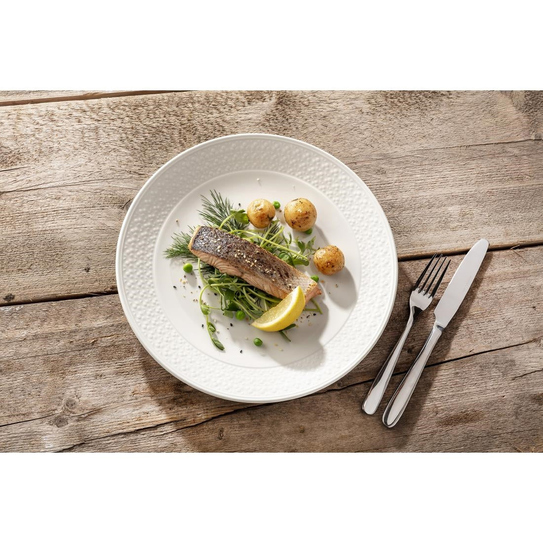 VV2376 Steelite Bead Coupe Plates 285mm (Pack of 6)