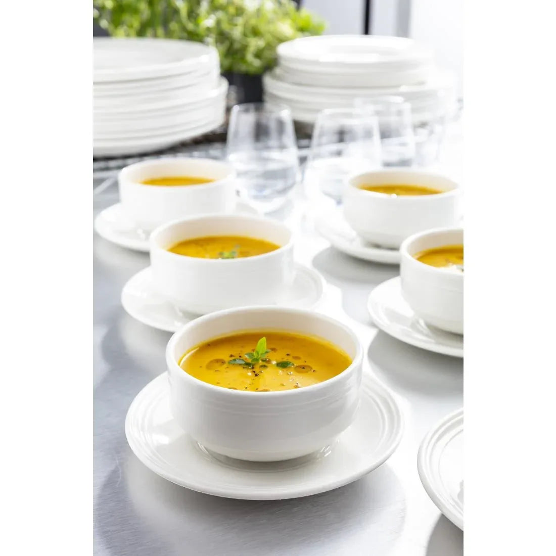 VV2384 Steelite Bead Coffee Saucers 118mm (Pack of 12) - JD Catering Equipment Solutions Ltd