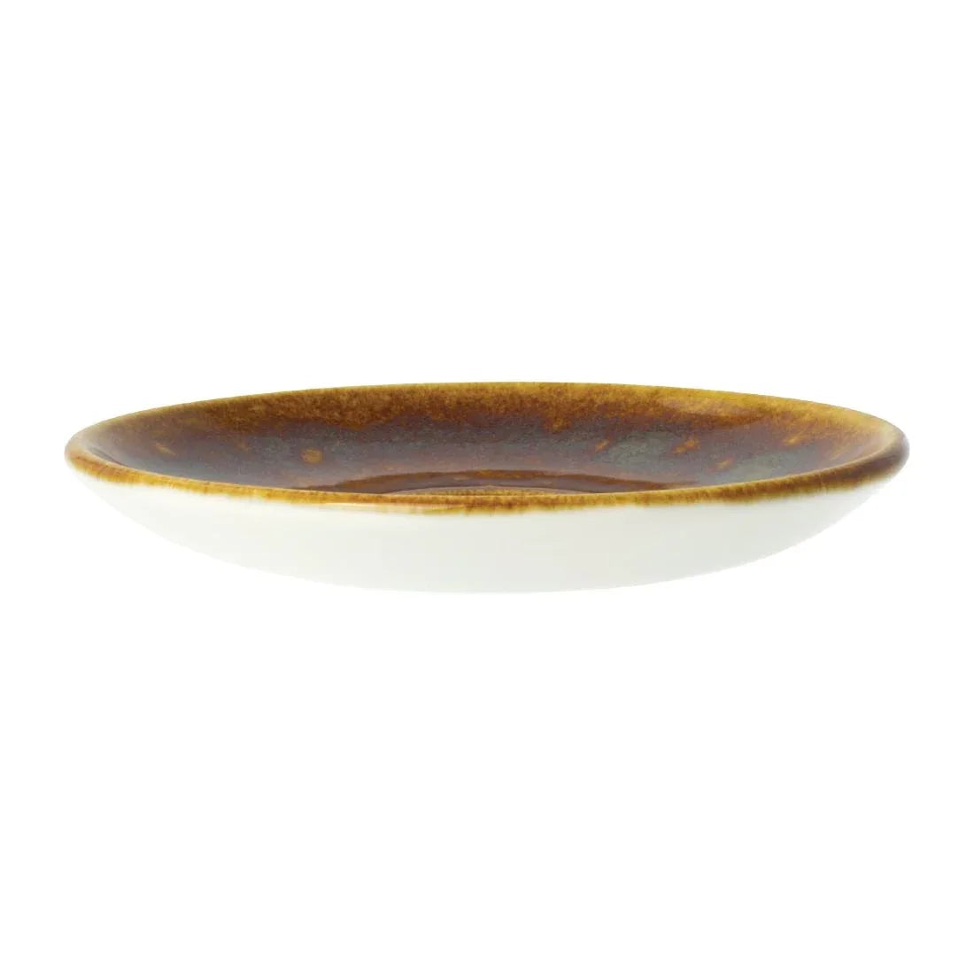 VV2422 Steelite Vesuvius Amber Saucers 125mm (Pack of 12) - JD Catering Equipment Solutions Ltd