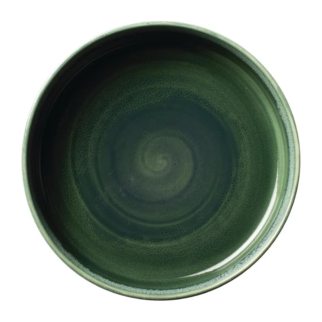 VV2519 Steelite Aurora Vesuvius Burnt Emerald Round Stacking Trays 203mm (Pack of 12) - JD Catering Equipment Solutions Ltd