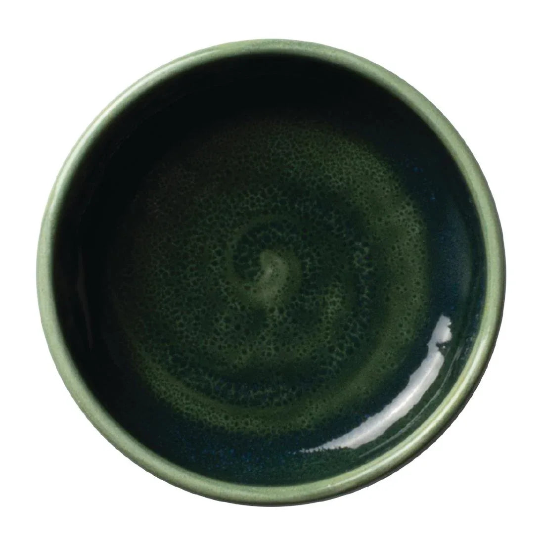 VV2523 Steelite Aurora Vesuvius Burnt Emerald Round Stacking Trays 75mm (Pack of 12) - JD Catering Equipment Solutions Ltd
