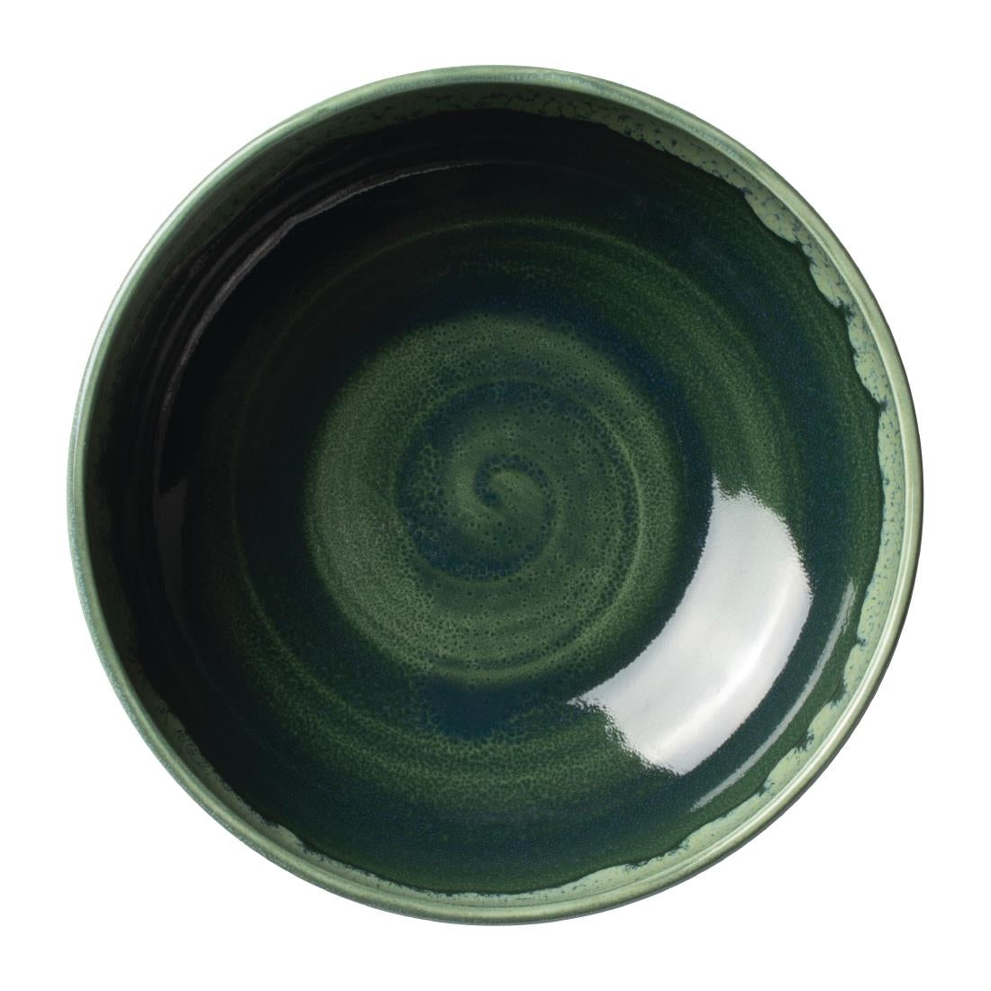VV2528 Steelite Aurora Vesuvius Burnt Emerald Bowls 175mm (Pack of 12)