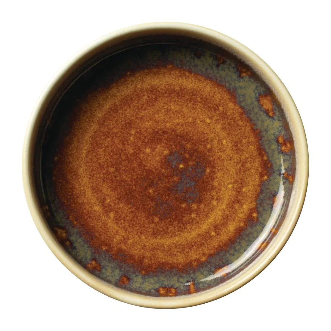 VV2541 Steelite Aurora Vesuvius Amber Round Stacking Trays 165mm (Pack of 12) - JD Catering Equipment Solutions Ltd