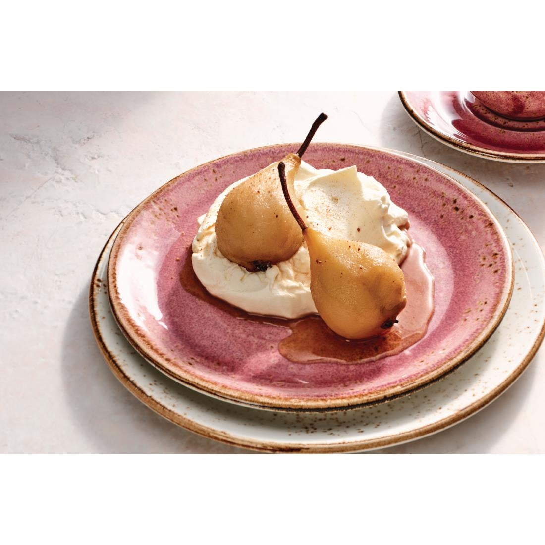 VV2584 Steelite Craft Raspberry Plate Coupe 153mm (Pack of 12)