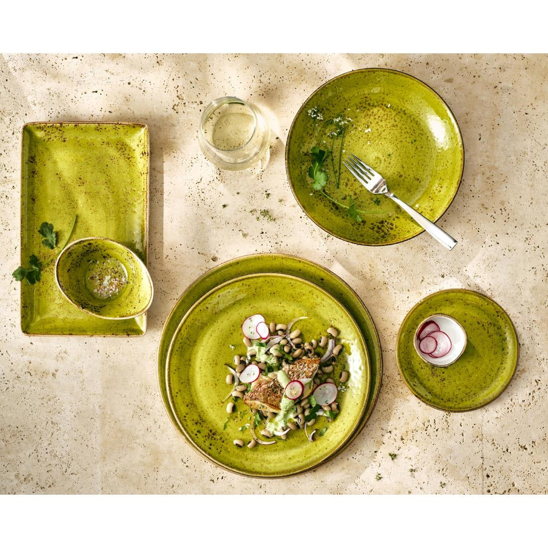 VV2639 Steelite Craft Apple Rectangle Plates 270 x 168mm (Pack of 6)