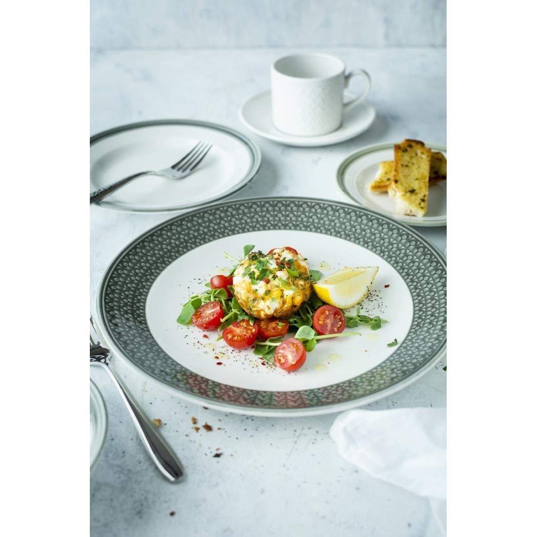 VV2662 Steelite Bead Truffle Coupe Plates 285mm (Pack of 6)