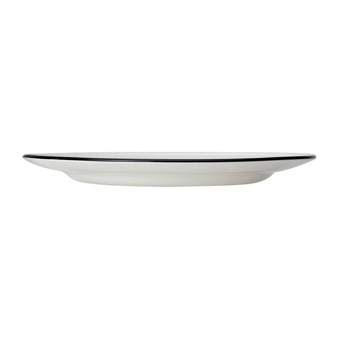 VV2672 Steelite Bead Black Band Plates 285mm (Pack of 6) - JD Catering Equipment Solutions Ltd