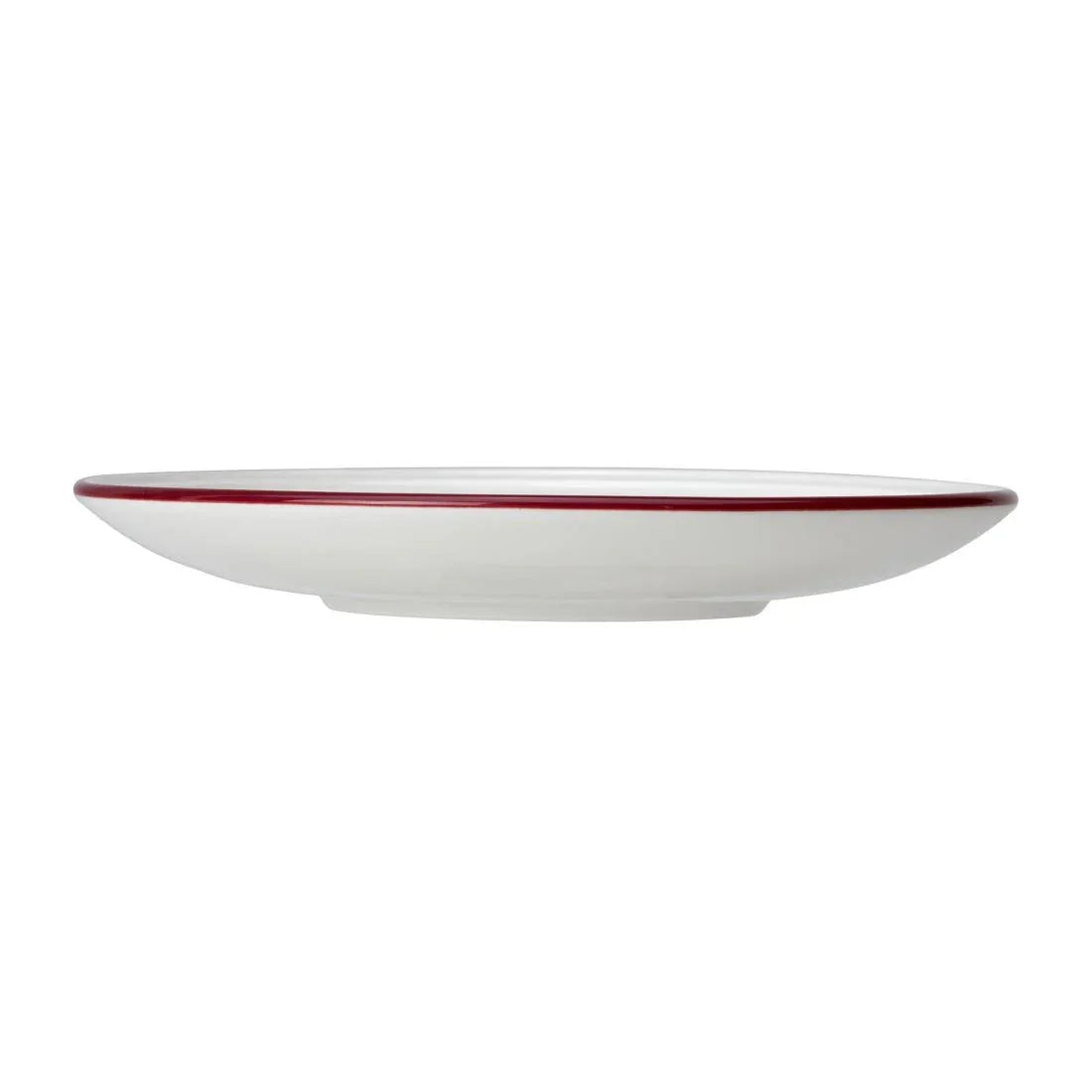 VV2688 Steelite Bead Maroon Band Saucers 150mm (Pack of 12) - JD Catering Equipment Solutions Ltd