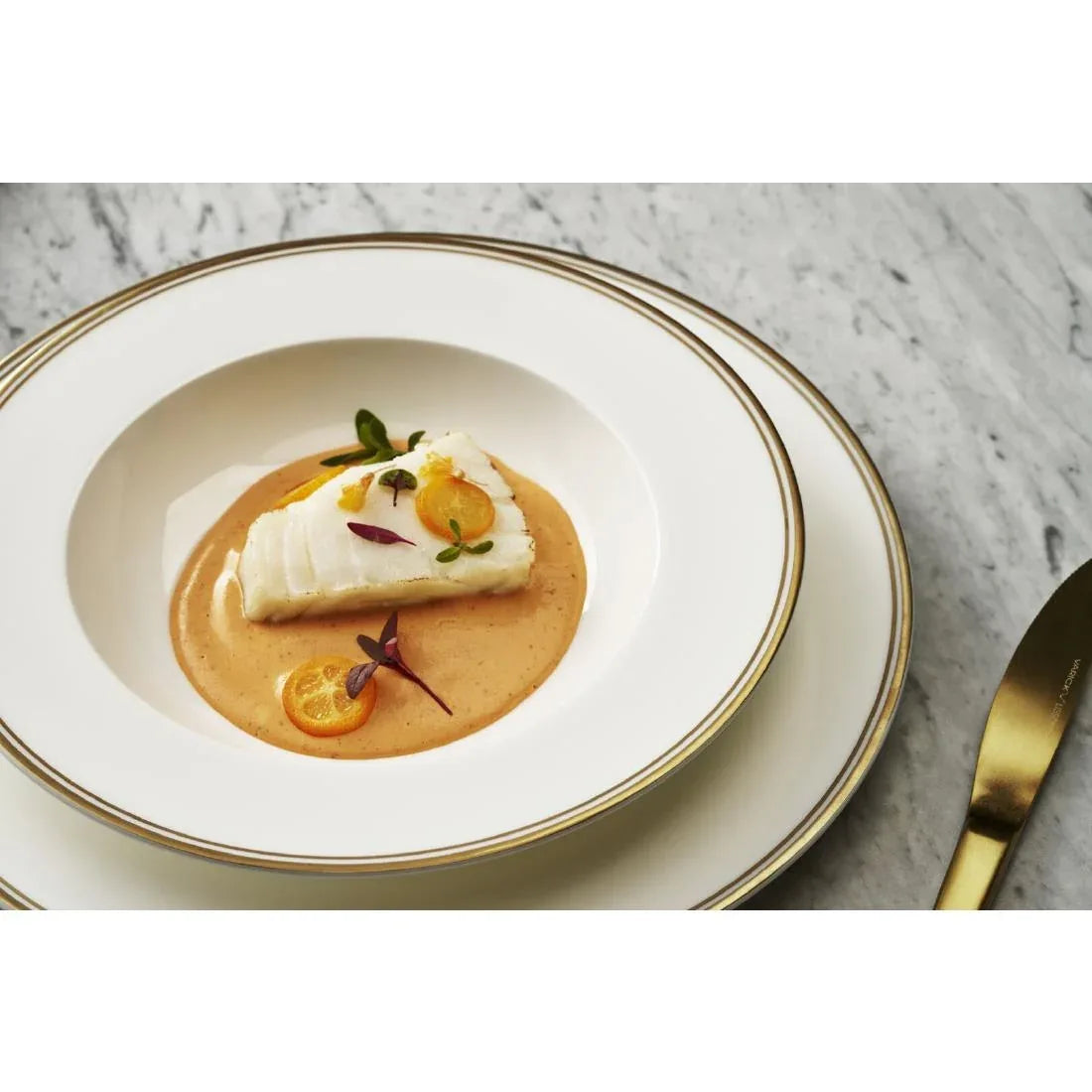 VV3056 Burnished Gold Classic Plate - 220mm (Box 12)