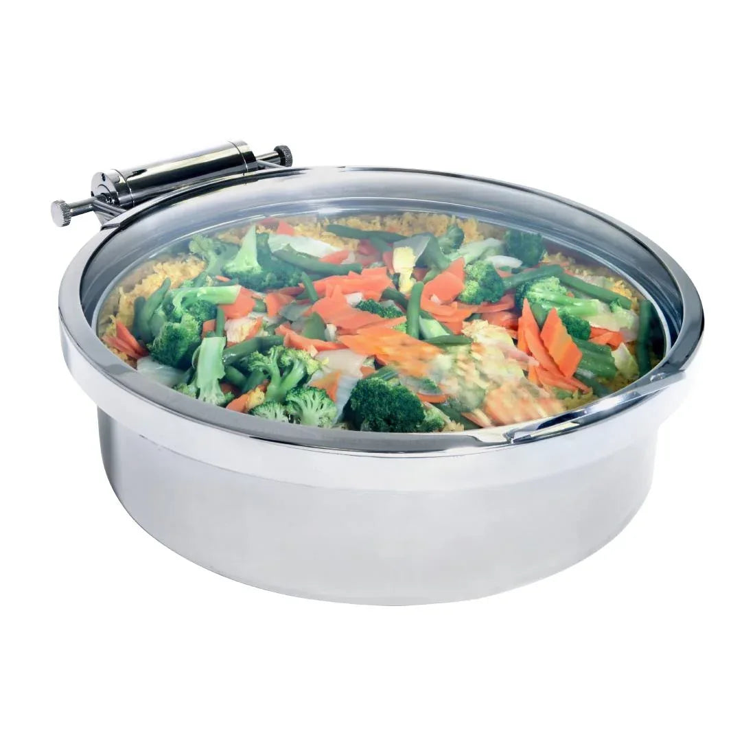 VV3237 DWH Round Induction Chafer Full Glass Lid - 508mm (Direct)