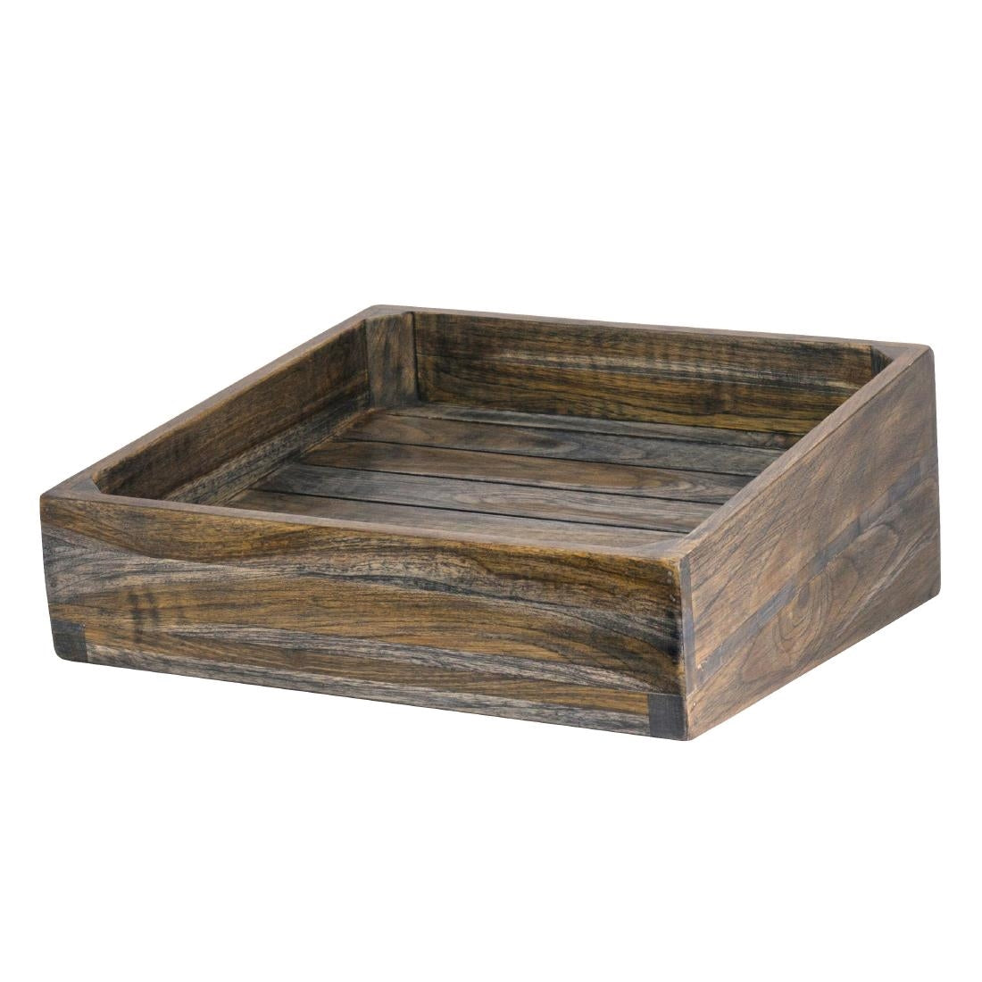 VV3328 DWH Fusion Buffet System Wood Angle Basket Ash Grey Teak 356mm
