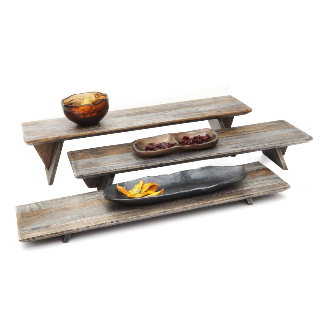 VV3345 DWH Fusion Buffet System Three Piece Riser Set Ash Grey 584mm