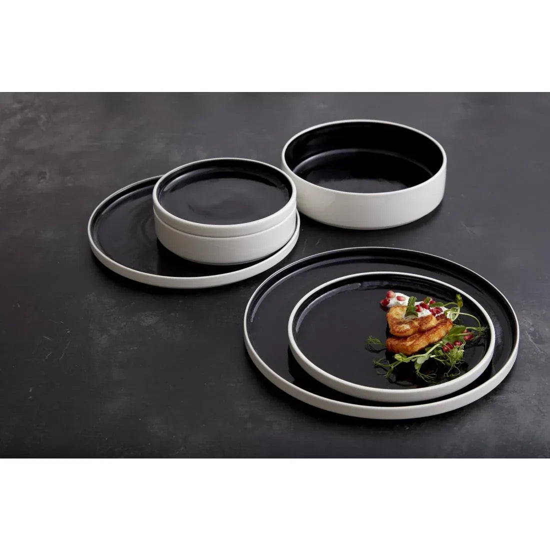 VV3403 Steelite Nyx Stack Plate 255mm (Box 12)(Direct) - JD Catering Equipment Solutions Ltd