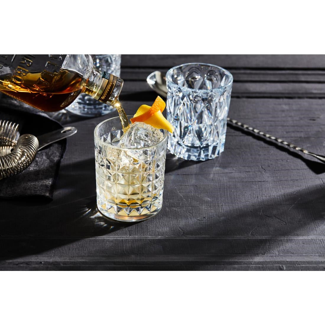 VV3492 Steelite Highland Clear Cut Tumbler 266ml (Box 24)(Direct)