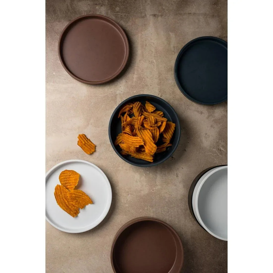 VV3576 Steelite Cali Redwood Stack Plate 159mm Dia 22mm H (Box 6)(Direct) - JD Catering Equipment Solutions Ltd