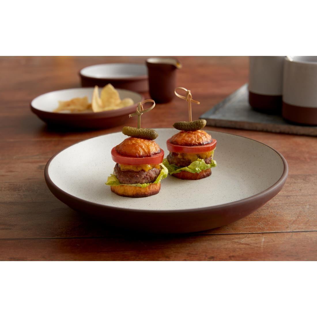 VV3640 Maham Studio Spice Sea Salt Deep Plate 220x40mm 852ml (Box 12)(Direct)