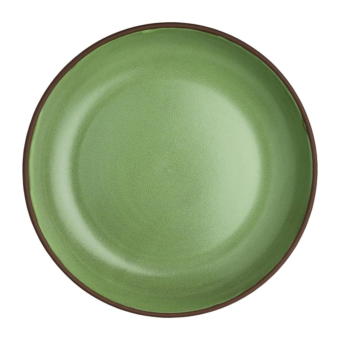 VV3656 Maham Studio Spice Cardamon Deep Plates 220mmx40mm (Pack of 12)