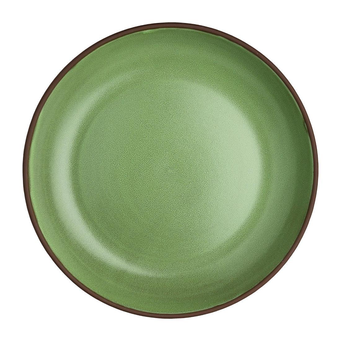 VV3656 Maham Studio Spice Cardamon Deep Plates 220mmx40mm (Pack of 12) - JD Catering Equipment Solutions Ltd