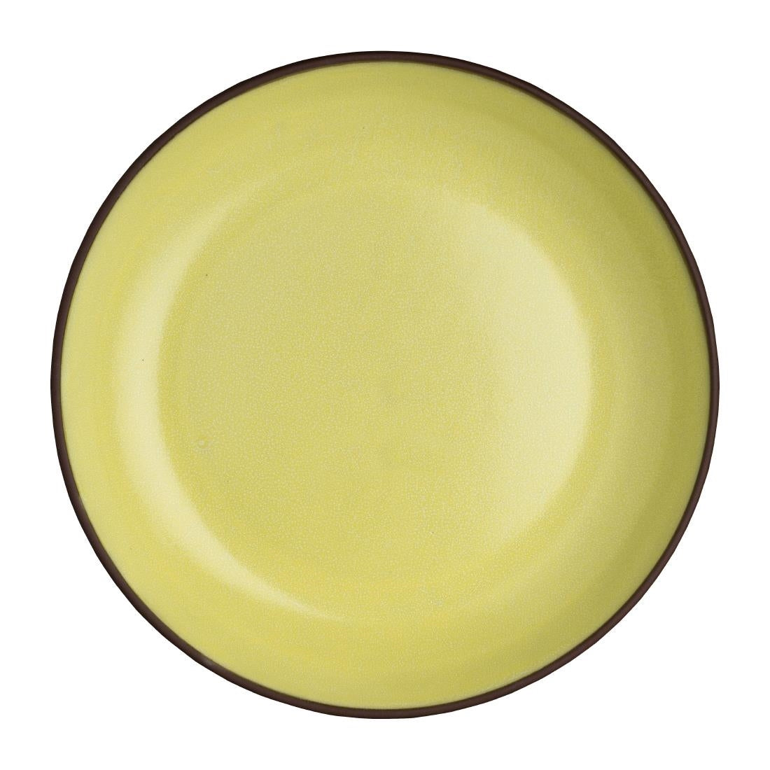 VV3672 Maham Studio Spice Saffron Deep Plates 220x40mm (Pack of 12)
