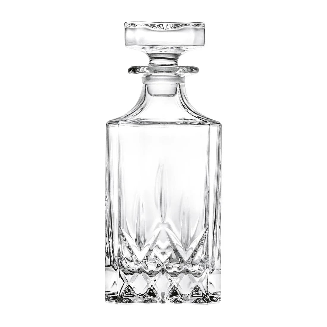 VV3834 RCR Cristalleria Opera Square Whisky Decanter 750ml (Pack of 4) - JD Catering Equipment Solutions Ltd