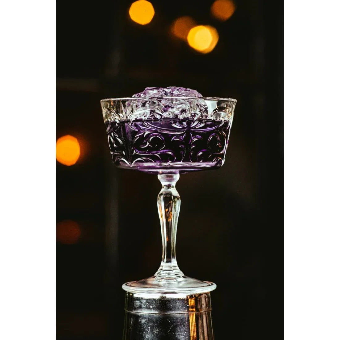 VV3842 RCR Cristalleria Tattoo Champagne Saucer 268ml (Pack of 12) - JD Catering Equipment Solutions Ltd
