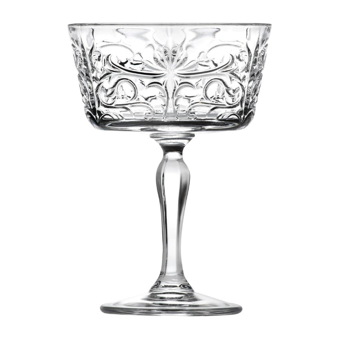 VV3842 RCR Cristalleria Tattoo Champagne Saucer 268ml (Pack of 12)